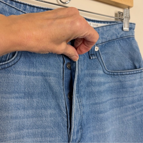 Rag & Bone Nina High-Rise Cigarette Ankle Jean raw edge Size 27 button fly - Picture 4 of 15